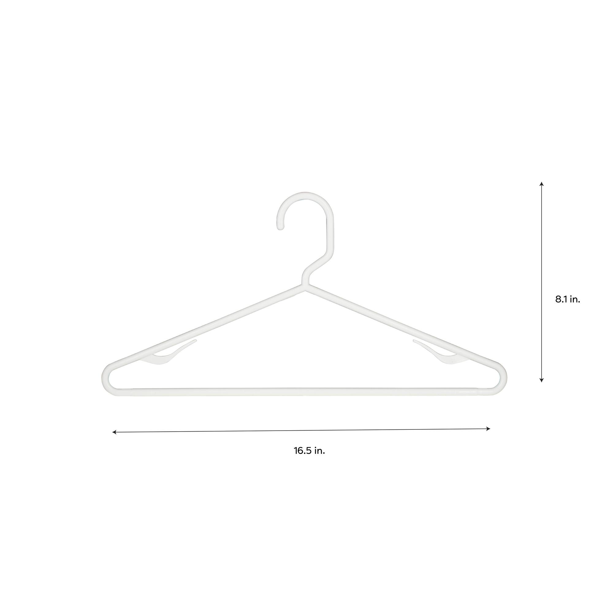 Woolite® White Plastic Hangers, 6ct.